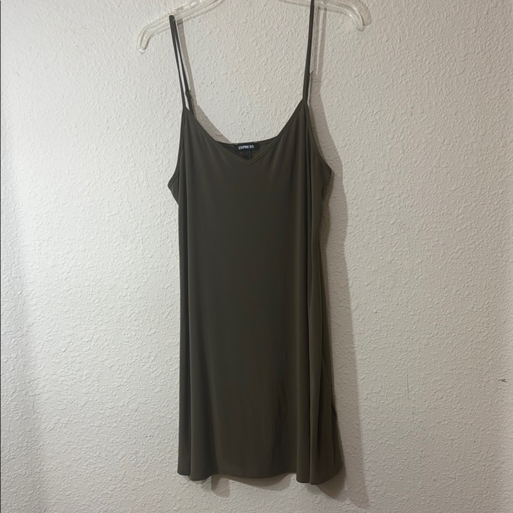 Olive Green Spaghetti Strap Top